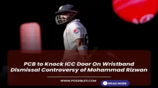 PCB to Knock ICC Door On Wristband Dismissal Controversy of Rizwan